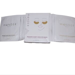 Wander Beauty Baggage Claim Gold Eye Masks Box Of 6 Pair